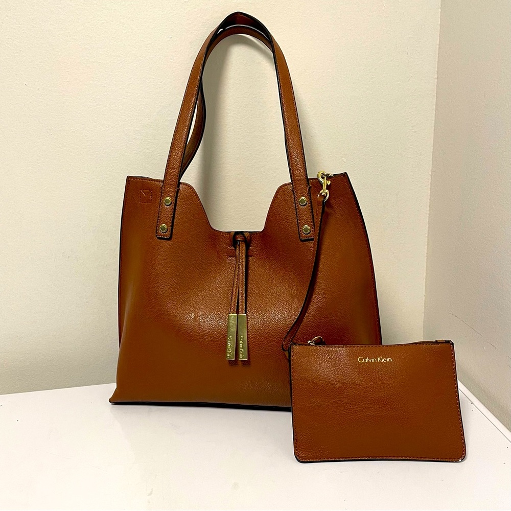 Calvin Klein Satchel Shoulder Brown  Bag.